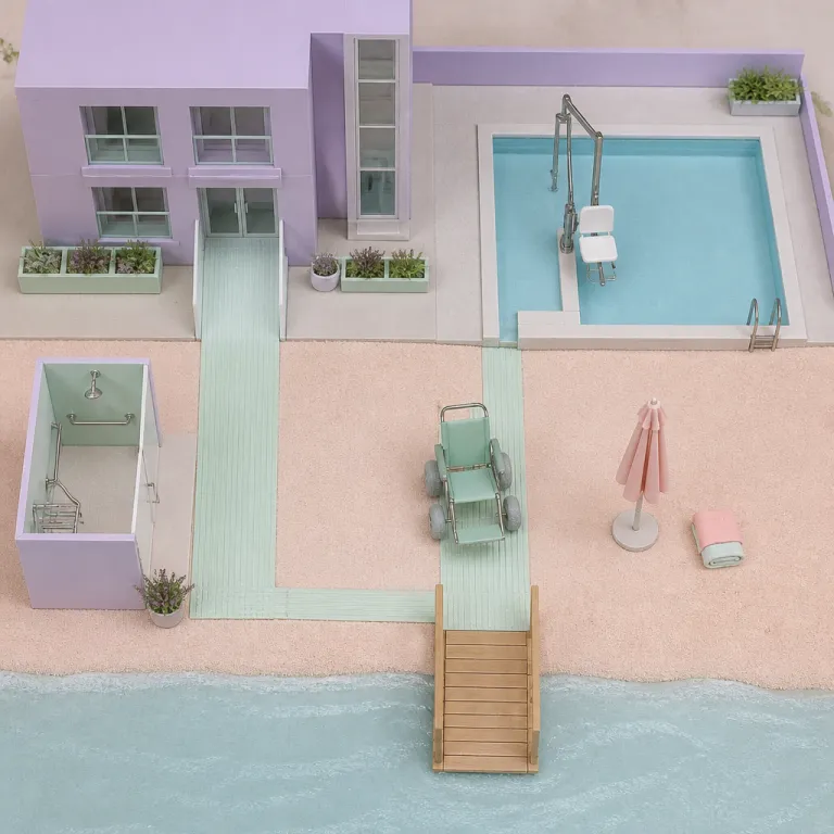 Accessible beach hotels in Europe: barrier-free properties with pool hoists and adapted shorelines